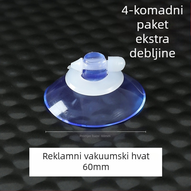 Plastična kuka s vakuumskom čašom, moderan minimalistički dizajn, zidna montaža, nosivost do 5 kg
