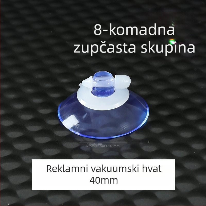 Plastična kuka s vakuumskom čašom, moderan minimalistički dizajn, zidna montaža, nosivost do 5 kg