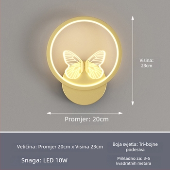 Nordijski zidni svjetiljka s LED, 220V, pogodna za dnevni boravak i hodnik, marka Sheng bangrong