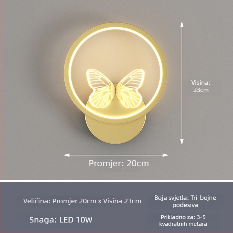 Nordijski zidni svjetiljka s LED, 220V, pogodna za dnevni boravak i hodnik, marka Sheng bangrong
