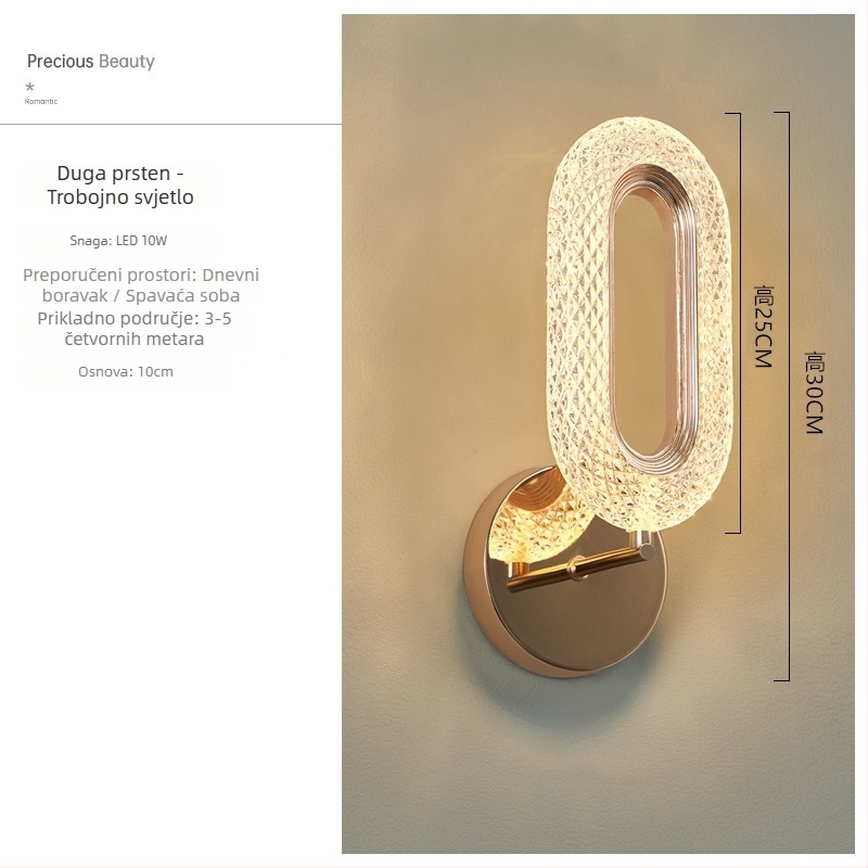 Nordijski zidni svjetiljka s LED, 220V, pogodna za dnevni boravak i hodnik, marka Sheng bangrong