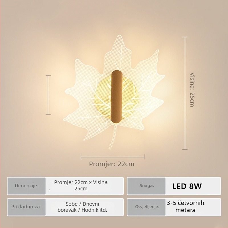 Nordijski zidni svjetiljka s LED, 220V, pogodna za dnevni boravak i hodnik, marka Sheng bangrong