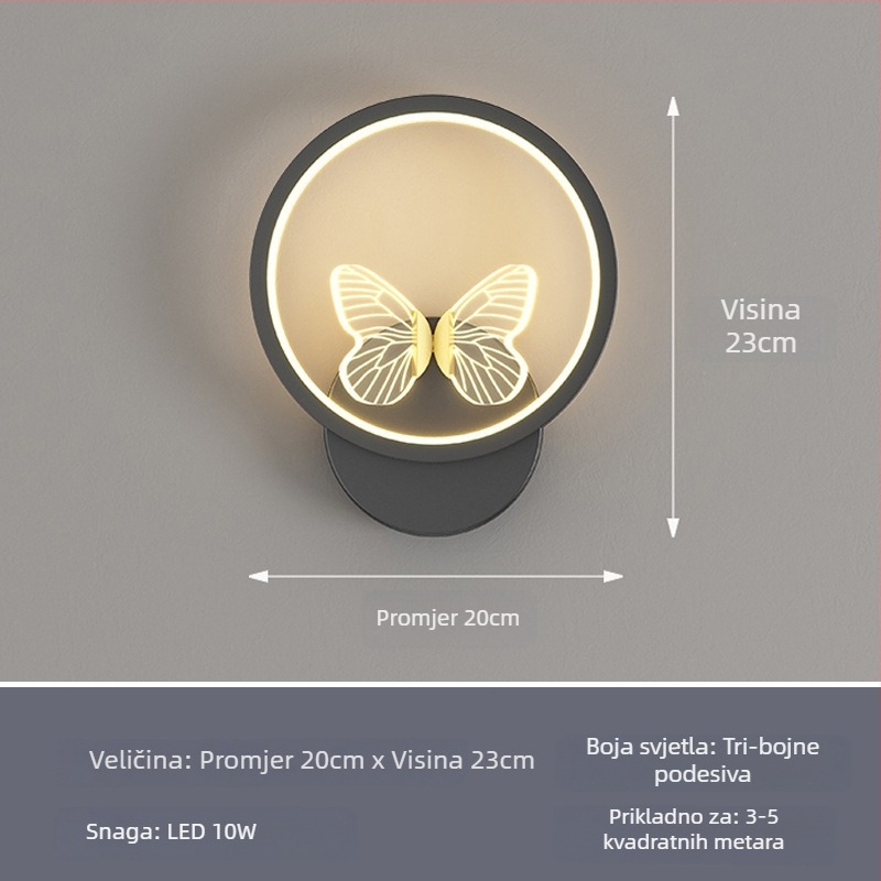 Nordijski zidni svjetiljka s LED, 220V, pogodna za dnevni boravak i hodnik, marka Sheng bangrong