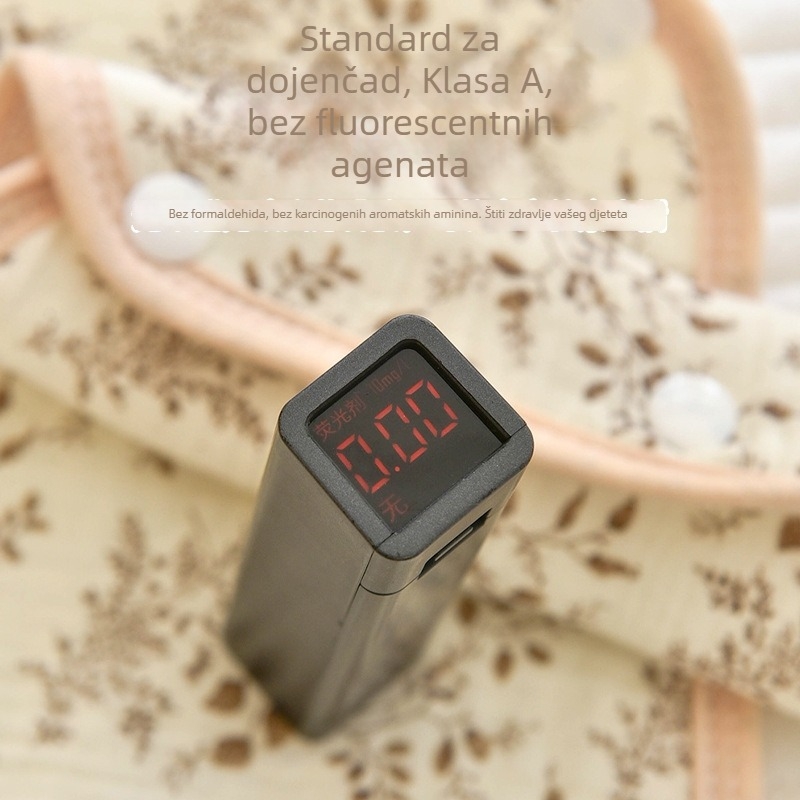 Pamukasta podloga za dječji kolica s navlakom za prednju ruku i zaštitom ograde, odvojiva maramicа za slinu