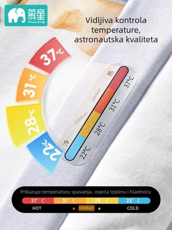 Dječja vreća za spavanje, sve sezone, za novorođenčad i malu djecu, 80–100 cm, 100% pamuk, jesen-zima