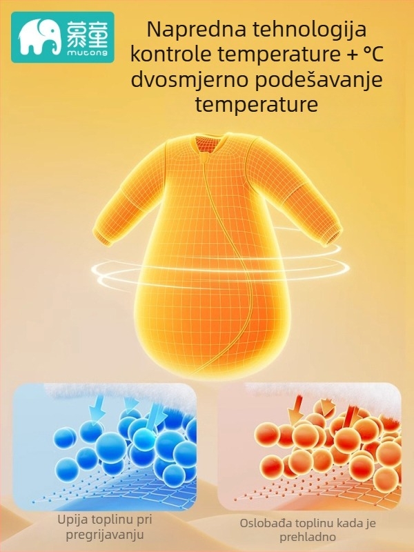 Dječja vreća za spavanje, sve sezone, za novorođenčad i malu djecu, 80–100 cm, 100% pamuk, jesen-zima
