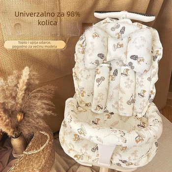 Pamučna podloga za dječji kolica, za jesen i zimu, univerzalna topla podloga za sjedalo