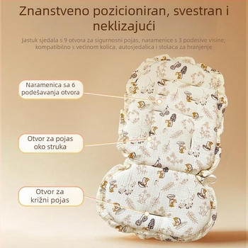 Pamučna podloga za dječji kolica, za jesen i zimu, univerzalna topla podloga za sjedalo