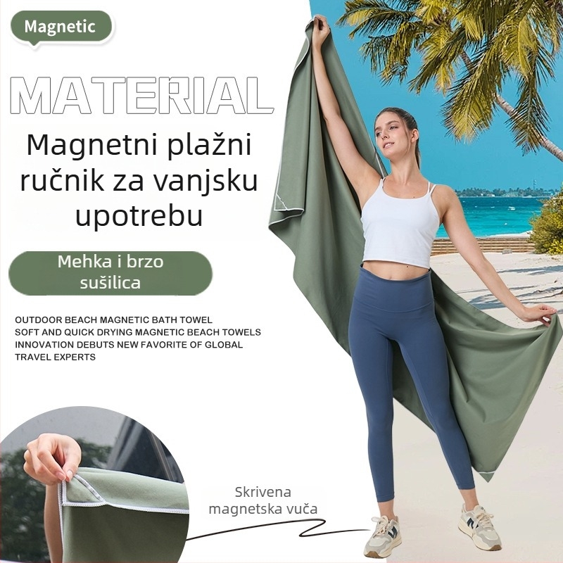 Sportski ručnik od mikrovlakana, 200 g, brzo upijanje, lagan, mogućnost tiskanja logotipa