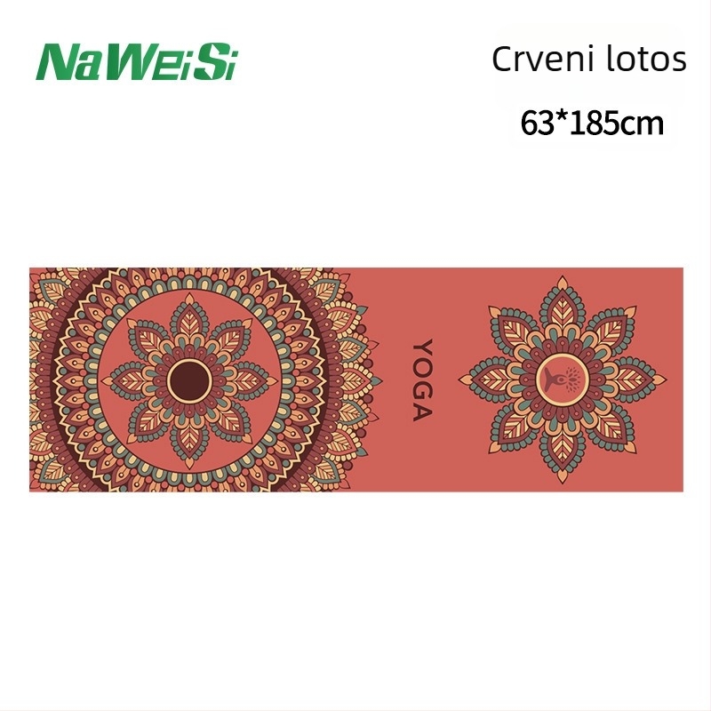 Joga ručnik za prostirku: protuklizni, upija znoj, dvostrani fleece, strojno pranje