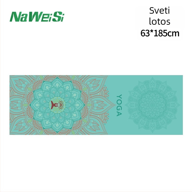 Joga ručnik za prostirku: protuklizni, upija znoj, dvostrani fleece, strojno pranje