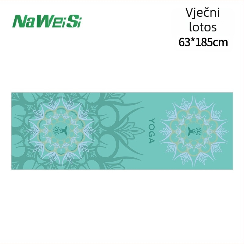 Joga ručnik za prostirku: protuklizni, upija znoj, dvostrani fleece, strojno pranje