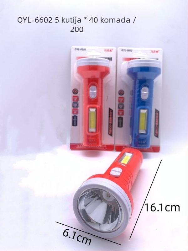 LED čelna lampa s trakom za glavu, punjiva, trajanje 8–9 sati, vodootporna (45 g)