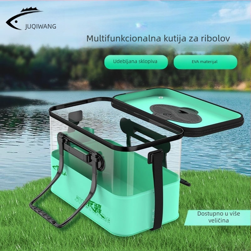 Camper EVA Sklopiva prozirna kutija za ribe – za vanjski ribolov s mamcima, višenamjenska kutija