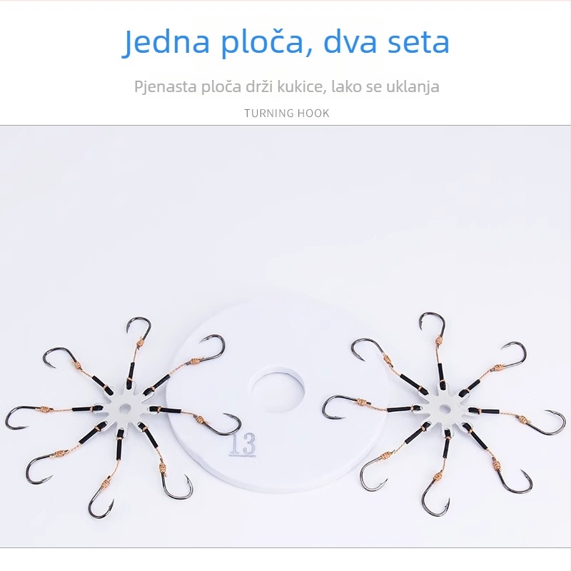 Set rotnih kuka Flip, broj 8, za ribolov u rezervoaru, 1 kom