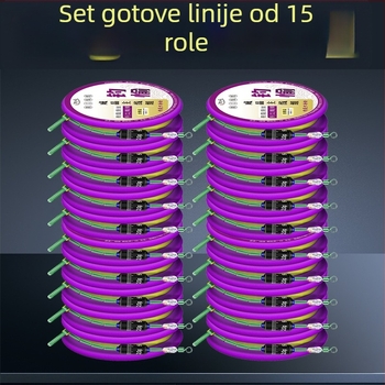 Zlatna nit ribolovna linija – prethodno zavezana glavna linija, gotov proizvod, mekan set, komplet