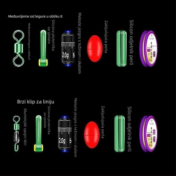 Zlatna nit ribolovna linija – prethodno zavezana glavna linija, gotov proizvod, mekan set, komplet