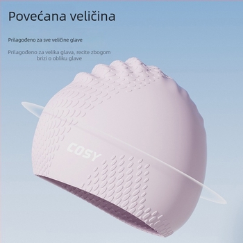 Set silikonske plivačke kape i naočala za odrasle – vodootporan, jednobojni uzorak, uključuje kapu i naočale