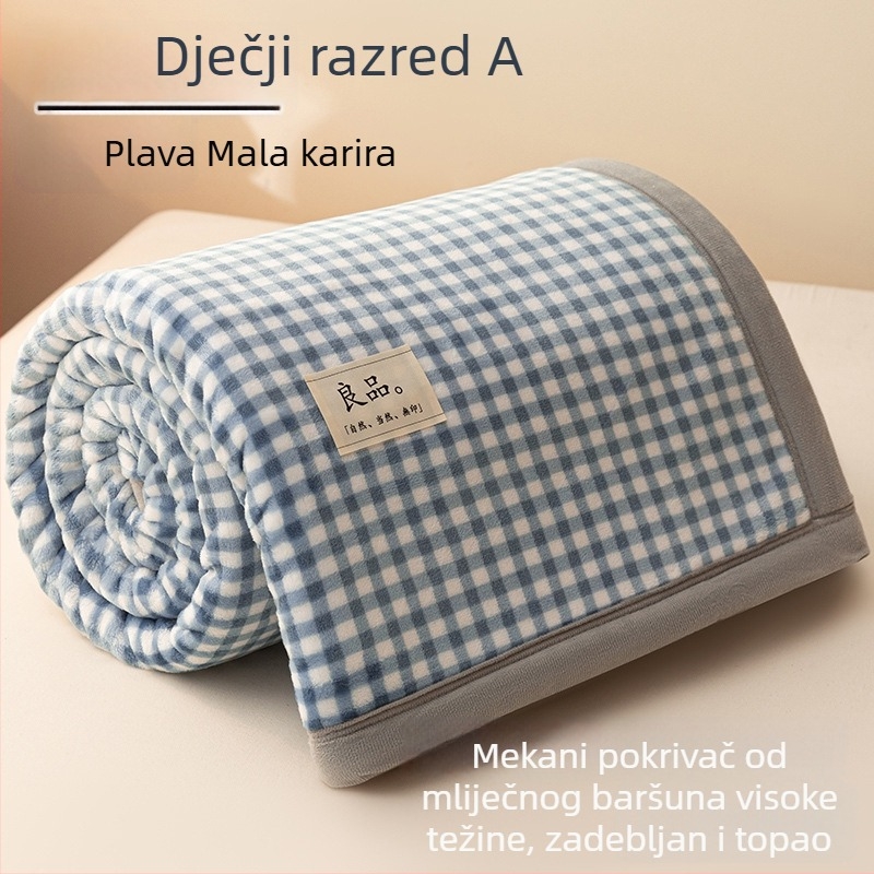 Debelo mliječno velvet posteljina i coral fleece deka za zimu, jednoljetni krevet