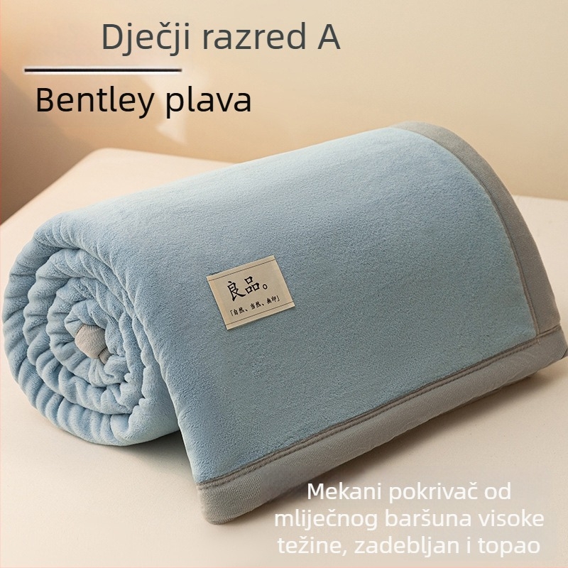 Debelo mliječno velvet posteljina i coral fleece deka za zimu, jednoljetni krevet