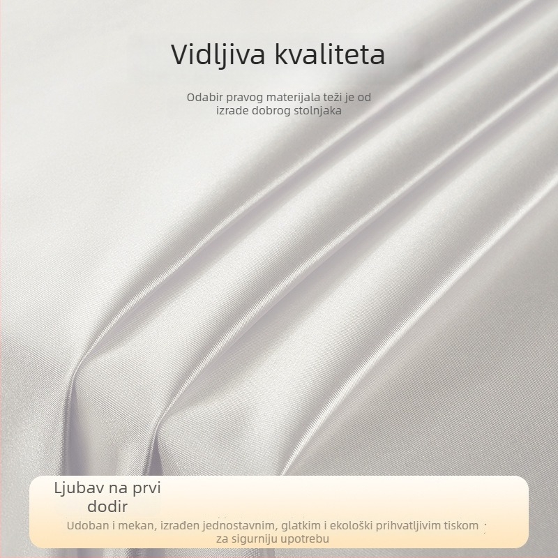 Bijeli dugi pravokutni stolnjak za hotelsku konferencijsku dvoranu, luksuzni stolni pokrivač za desertni stol i izložbu uz logotip