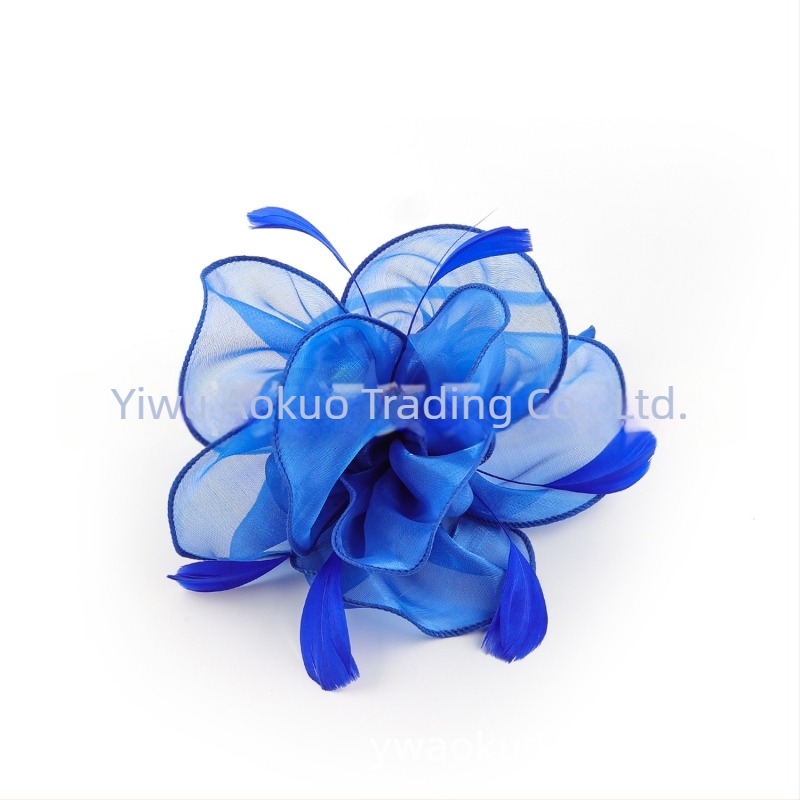 Svatbeni dodatak za kosu s perjem, vintage stil, ručna izrada, jesen 2023