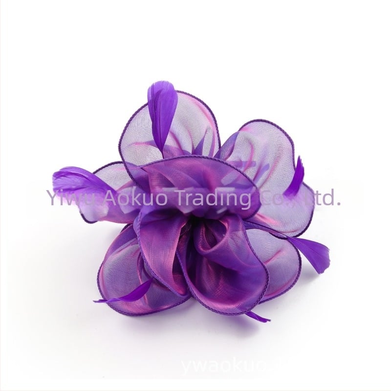 Svatbeni dodatak za kosu s perjem, vintage stil, ručna izrada, jesen 2023