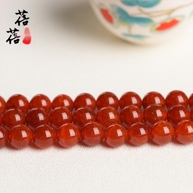 agatne perle, polirane, podrijetlo Lianyungang, okrugle perle