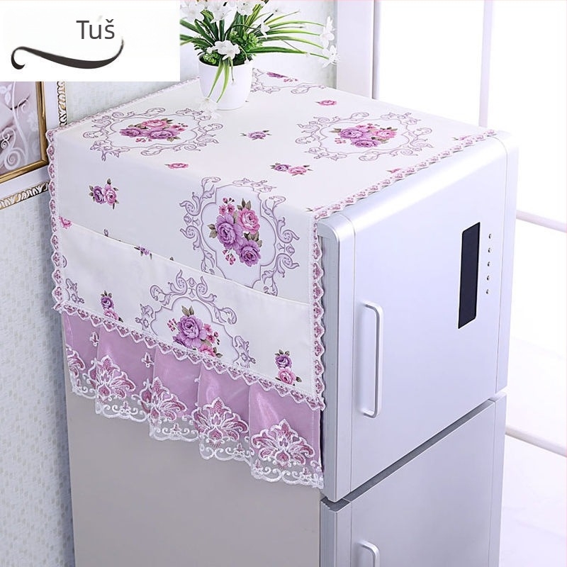 Pokrov za kućanske uređaje: hladnjak, perilica i mikrovalna pećnica – poliester, jednostavan moderni dizajn, bez prilagođavanja