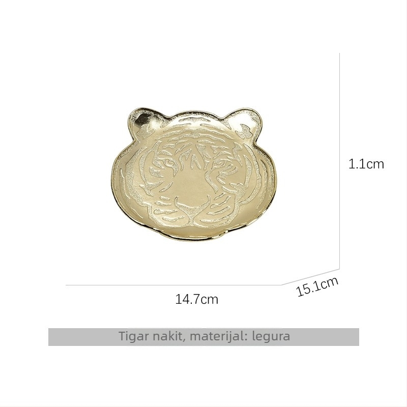 Držač svijeća s dizajnom ptičje grančice, pladanj za nakit i pladanj s lišćem, fotografski okvir — cinkova legura, lagani luksuz