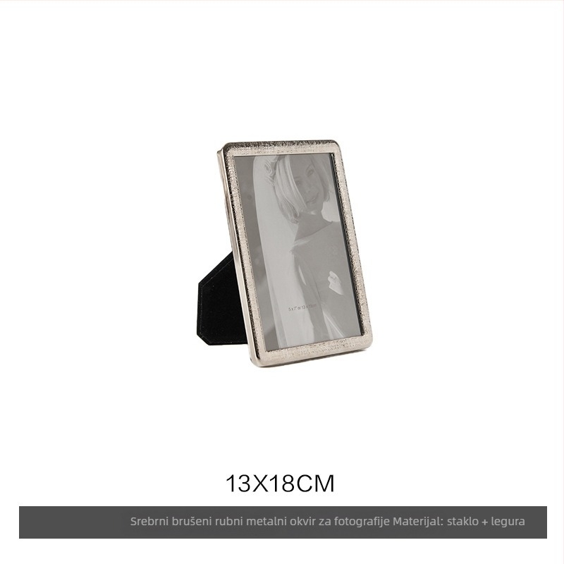 Držač svijeća s dizajnom ptičje grančice, pladanj za nakit i pladanj s lišćem, fotografski okvir — cinkova legura, lagani luksuz