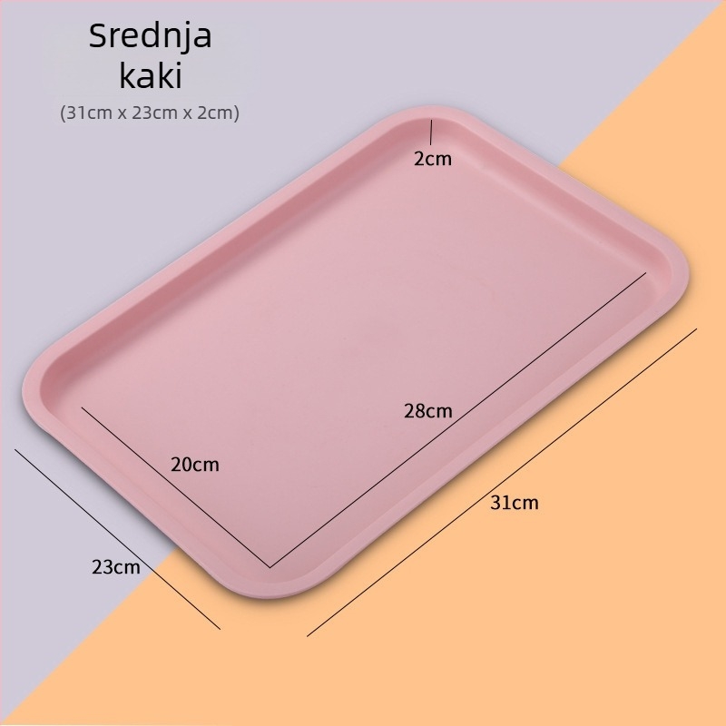 Plastična ploča za kućnu i poslovnu upotrebu — materijal PP, mat površina, nordijski stil, kvadratni oblik, tiskano logo