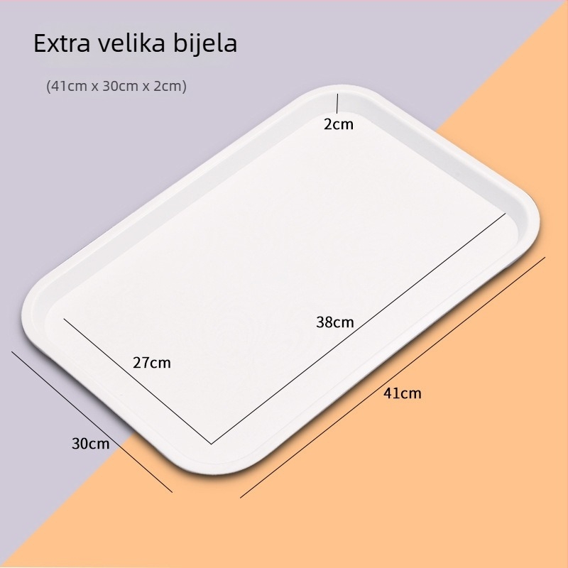 Plastična ploča za kućnu i poslovnu upotrebu — materijal PP, mat površina, nordijski stil, kvadratni oblik, tiskano logo