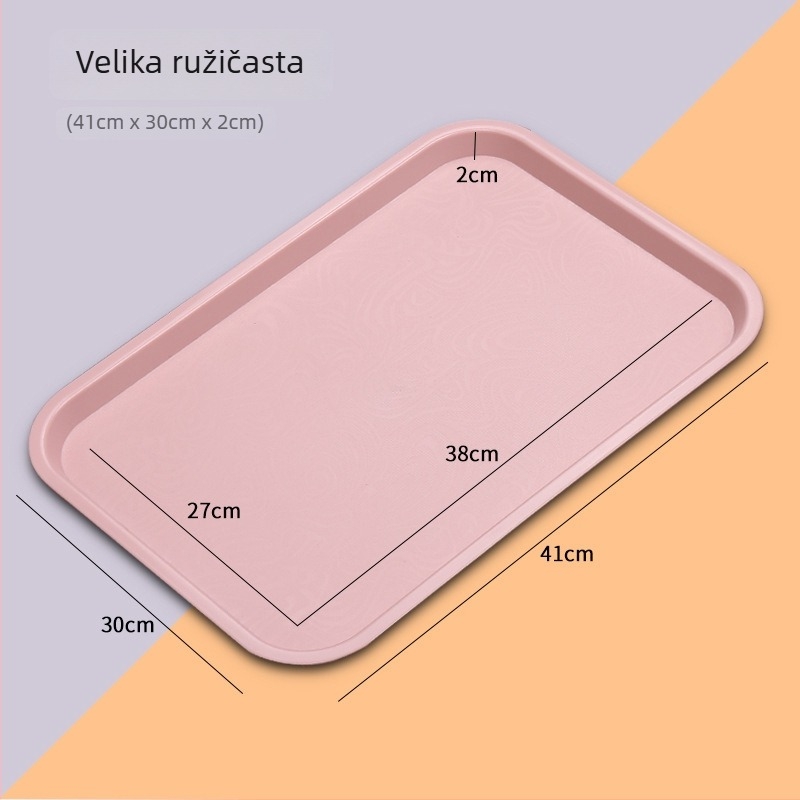 Plastična ploča za kućnu i poslovnu upotrebu — materijal PP, mat površina, nordijski stil, kvadratni oblik, tiskano logo