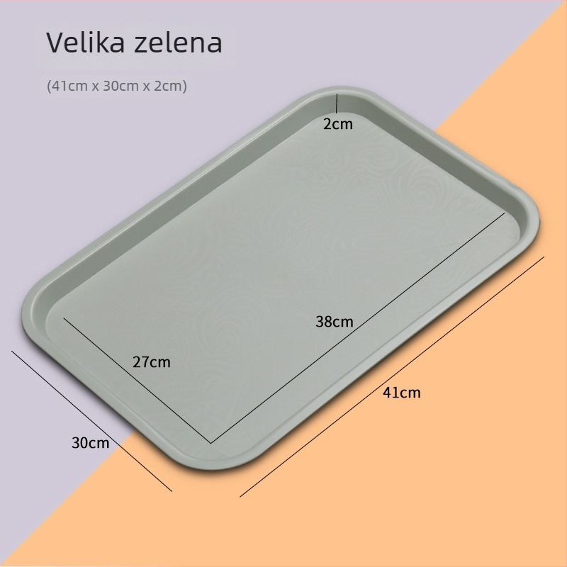 Plastična ploča za kućnu i poslovnu upotrebu — materijal PP, mat površina, nordijski stil, kvadratni oblik, tiskano logo