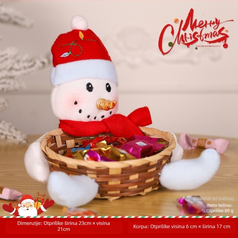 Melamin božićna košarica za bombone, kapacitet <100 ml, porijeklo Beijing, biorazgradivo, mikrovalna pećnica nije pogodna