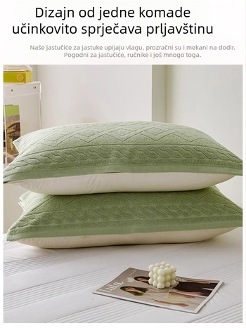 Dva komada navlaka za jastuk od 100% pamuka, pogodna za sve sezone, protuklizna, šifra proizvoda Sy25316yhs03