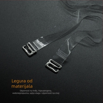 miss&hua Silikonska prozirna naramenica za grudnjak — protiv klizanja, besprijekorna