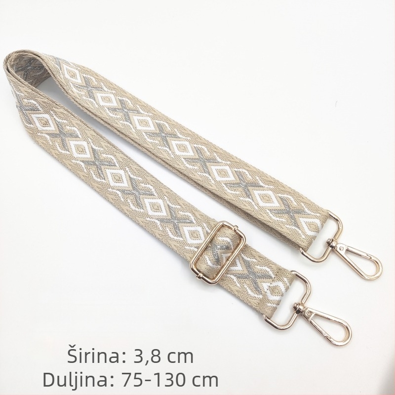 Remen za žensku torbu u etno stilu s izšivkom, široki ramenski remen za crossbody torbe, zamjena