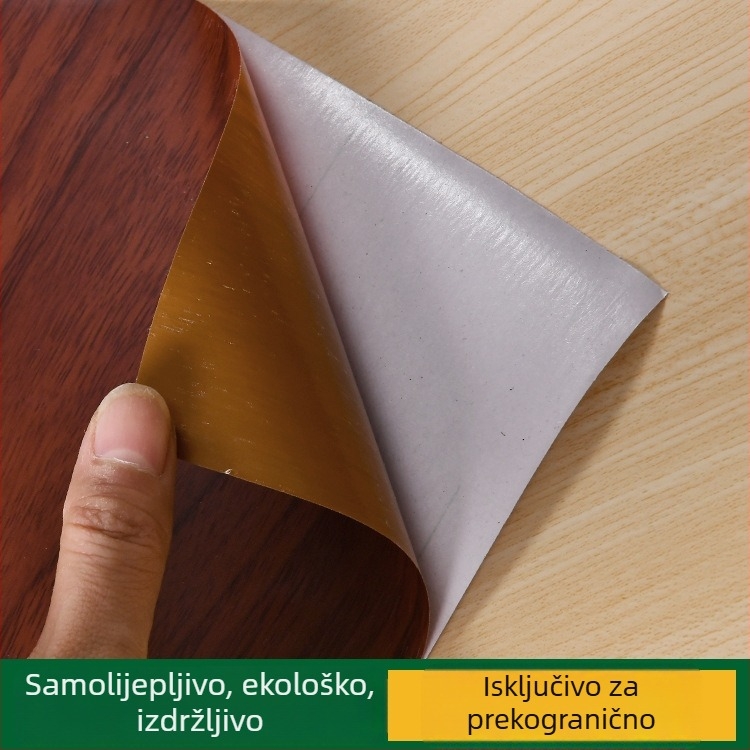 Samoljepljiva tapeta s drvenim uzorkom — vodootporan PVC, za zidove i namještaj, stil Novi kineski
