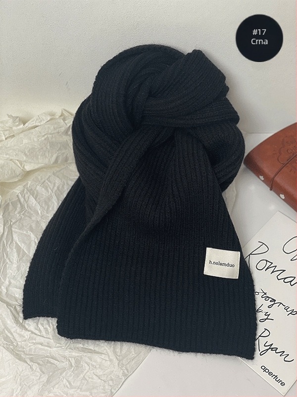 Šal pleteni u korejskom stilu, umjetni kašmir/akril, prikladan za zimu, proljeće i jesen, lansiran ljeto 2025