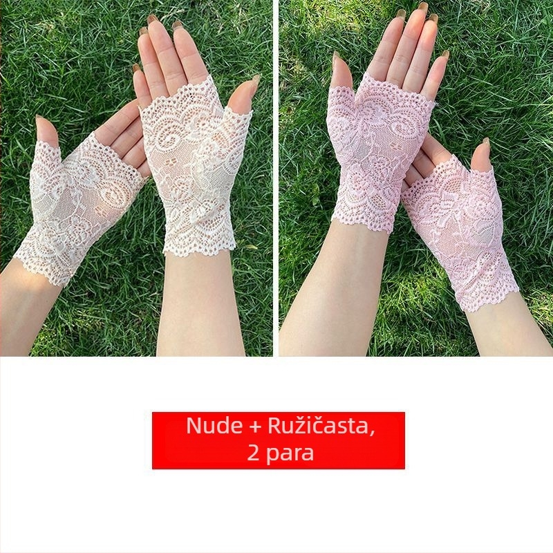 Rukavice s pola prsta za ljeto, protuklizne, otporne na habanje, s dodirnim zaslonom, za vožnju i biciklizam