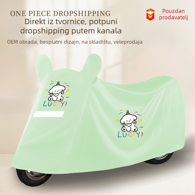 Prošireno i debelo zaštitno navlaka za kišu i sunce za električna vozila, univerzalno za sve sezone, za električna bicikla i motocikle.