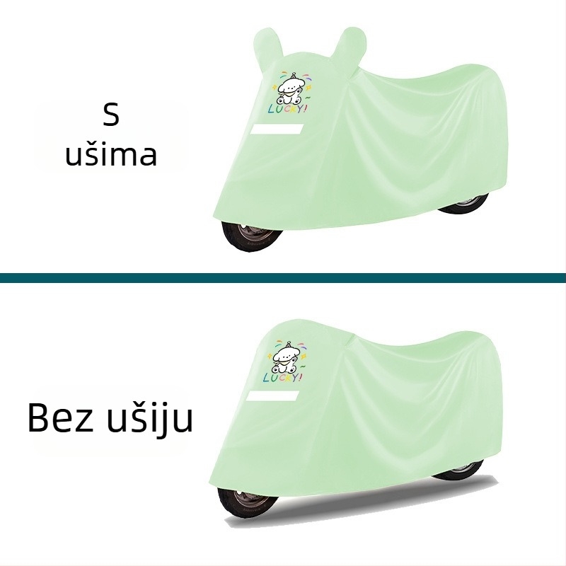 Prošireno i debelo zaštitno navlaka za kišu i sunce za električna vozila, univerzalno za sve sezone, za električna bicikla i motocikle.