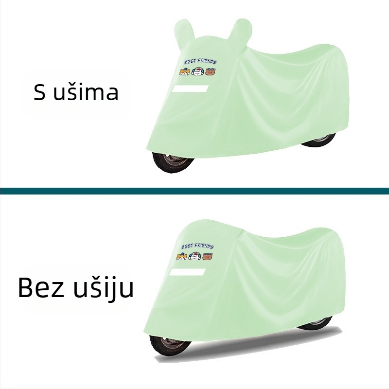 Prošireno i debelo zaštitno navlaka za kišu i sunce za električna vozila, univerzalno za sve sezone, za električna bicikla i motocikle.
