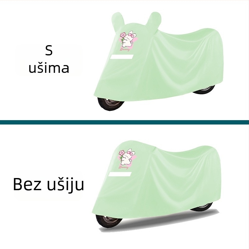 Prošireno i debelo zaštitno navlaka za kišu i sunce za električna vozila, univerzalno za sve sezone, za električna bicikla i motocikle.