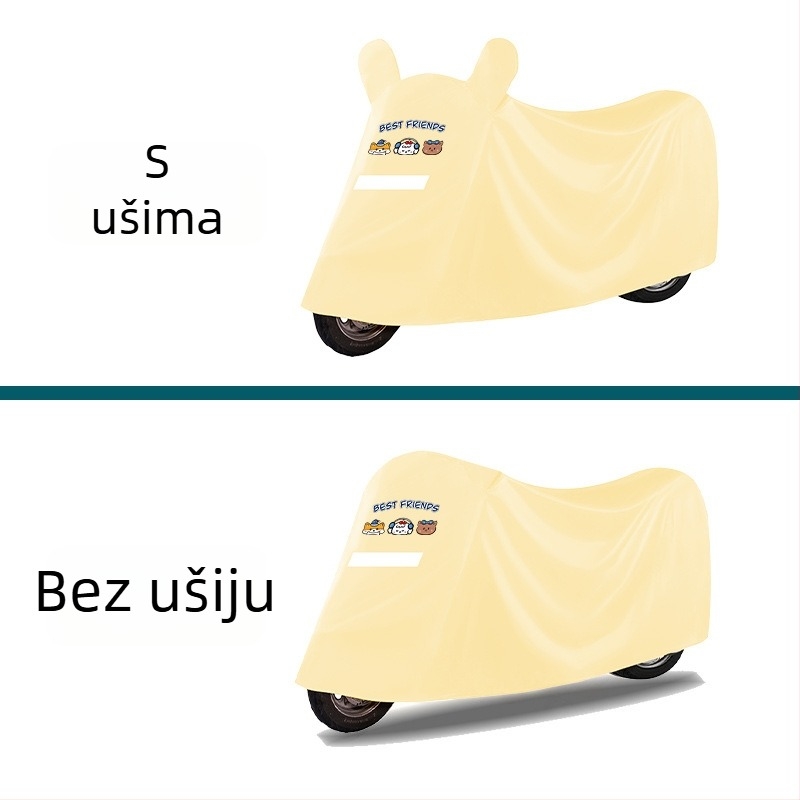 Prošireno i debelo zaštitno navlaka za kišu i sunce za električna vozila, univerzalno za sve sezone, za električna bicikla i motocikle.