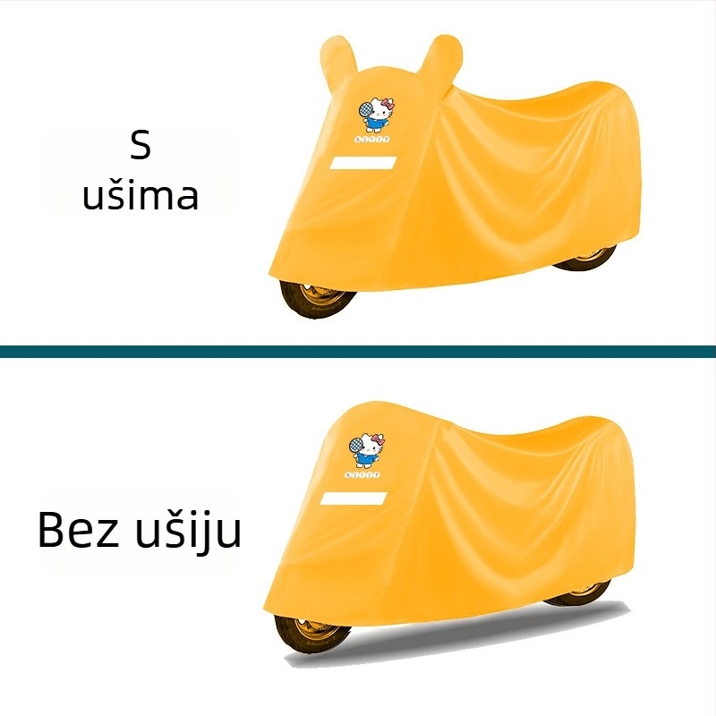 Prošireno i debelo zaštitno navlaka za kišu i sunce za električna vozila, univerzalno za sve sezone, za električna bicikla i motocikle.