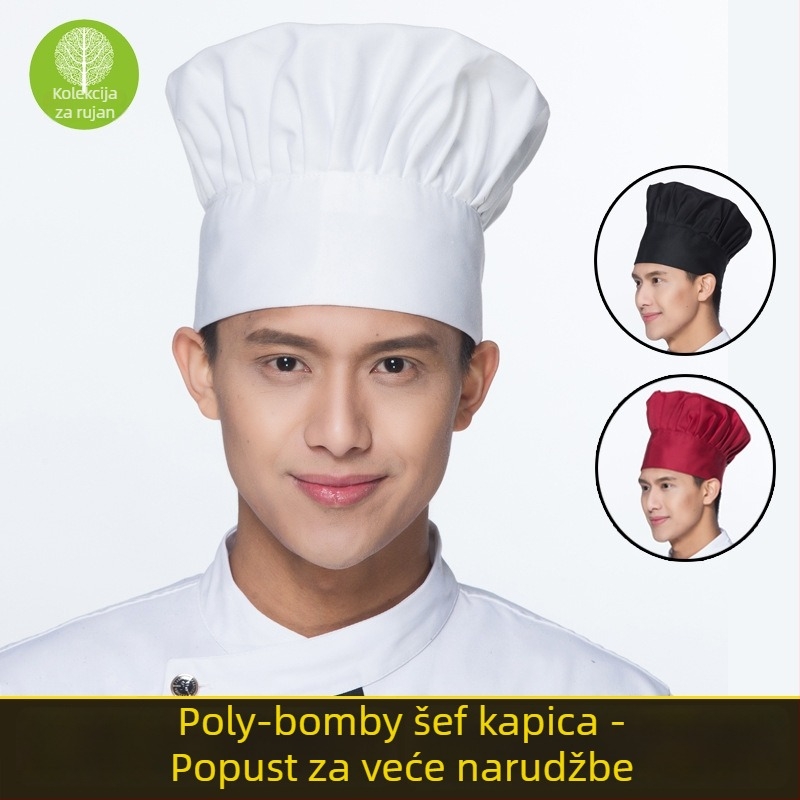 Beret od pamuka twill monokroman za muškarce, sve sezone