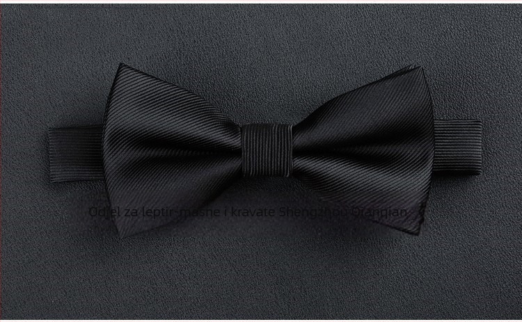 Leptir kravata, dvostruki sloj, karirani uzorak, satenski završetak, 1200 vlakana poliestera, unisex, standardna širina, 12x6